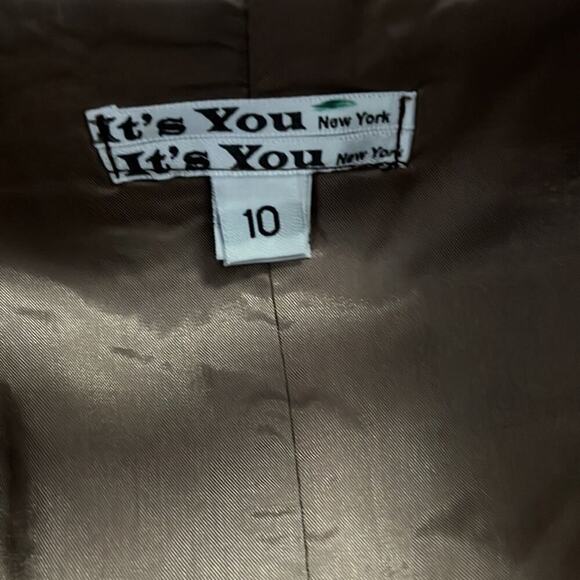 IT’S YOU IT’S YOU NEWYORK SILK FORMAL DEEP V FRONT DRESS SIZE‎ 10 - Picture 4 of 7